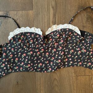 Bustier crop top